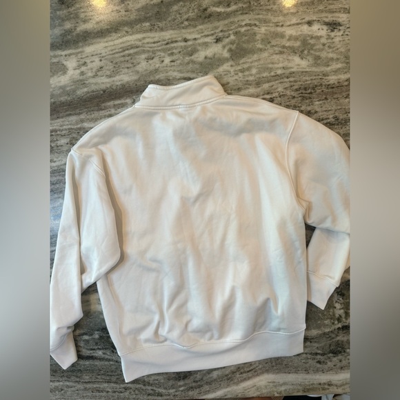 Nike Therma Half Zip Pullover Sweatshirt Size Small White/Black - Picture 3 of 3